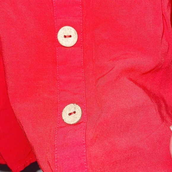 ModCloth Salmon Pull On Decorative Button Mini Skirt - Picture 3 of 11